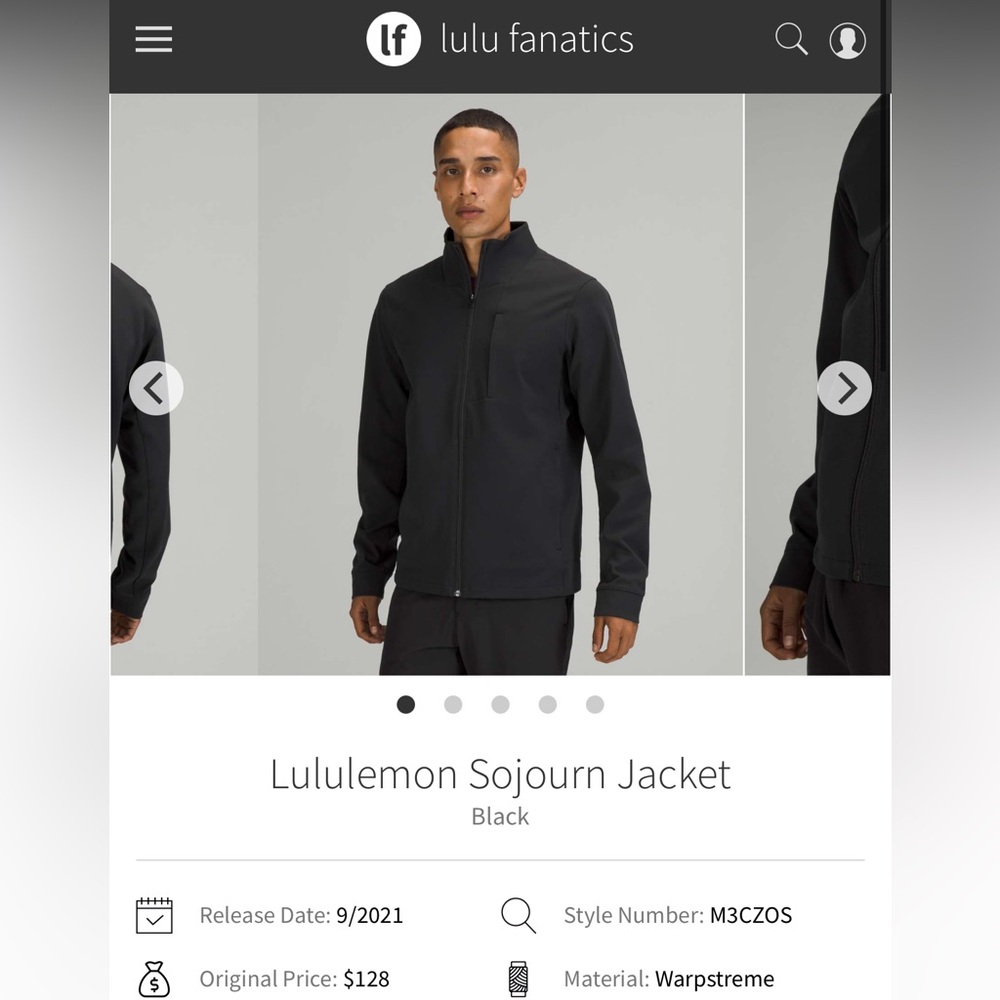 Lululemon Men’s Sojourn Jacket